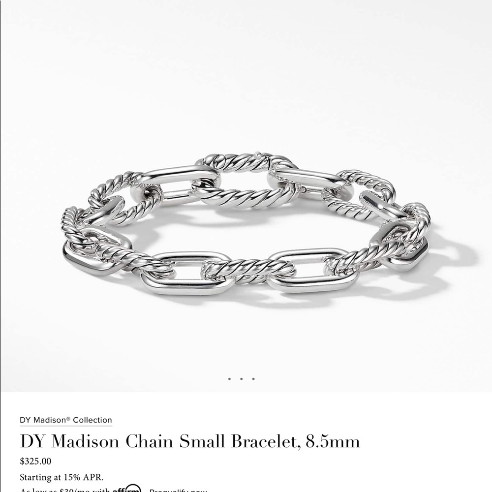 David Yurman Madison Link sterling silver bracelet